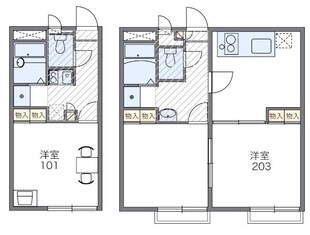 レオパレスラピスIIの物件間取画像